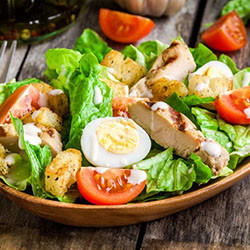 eiwitdieet recept caesar salade