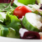 Lunch salade met geroosterde sojanootjes eiwitdieet Proday