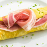 Omelet met baconsmaak eiwitdieet Proday