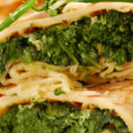 Pannenkoek gevuld met spinaziesalade proteinedieet Proday